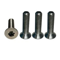 Foilite - M6 Titanium Hydrofoil Hardware Set - 4 Track Nuts And 4 M6 Screws Discounts Apply ! -Pro Surf Shop foilite titanium m6 screw track nut set 4