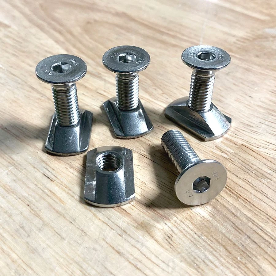M8 Hydrofoil Stainless Steel Track Nuts(4) And M8 X 25mm Mounting Screws(4) Discounts Apply ! 1 M8 Hydrofoil Stainless Steel Track Nuts(4) And M8 X 25mm Mounting Screws(4) Discounts Apply !