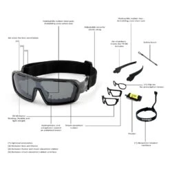 Ocean Chameleon Kiteboarding Water Shades - Matte Black W/Blue Revo Lense Discounts Apply ! -Pro Surf Shop ocean chameleon glasses matte black revo blue lense 3